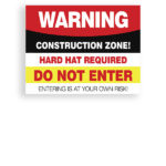 Sign Warning Construction Zone